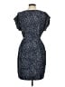 Gap 100% Polyester Polka Dots Blue Casual Dress Size M - photo 2