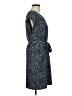 Gap 100% Polyester Polka Dots Blue Casual Dress Size M - photo 4
