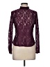Just Fab Burgundy Long Sleeve Turtleneck Size M - photo 1