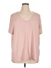 LUXE Pink Short Sleeve Top Size XXL - photo 1
