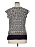 Liz Claiborne Gray Short Sleeve Blouse Size XL - photo 2