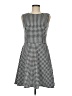 Chaps Houndstooth Gray Cocktail Dress Size 8 - photo 1