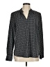 Lord & Taylor 100% Polyester Black Long Sleeve Blouse Size M - photo 1