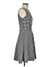 Chaps Houndstooth Gray Cocktail Dress Size 8 - photo 4