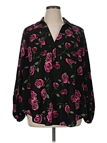Torrid 3/4 Sleeve Blouse (view 1)