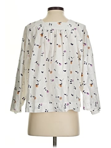 Madewell 3/4 Sleeve Blouse (view 2)