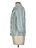 Old Navy Stripes Teal 3/4 Sleeve Button-Down Shirt Size M - photo 5