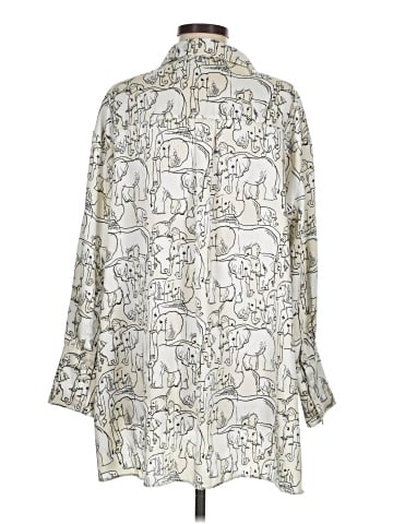 Zara 3/4 Sleeve Button-Down Shirt (view 2)