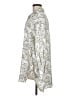Zara Print Silver 3/4 Sleeve Button-Down Shirt Size M - photo 5