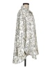 Zara Print Silver 3/4 Sleeve Button-Down Shirt Size M - photo 4