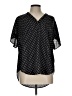 Torrid Black Short Sleeve Blouse Size Lg Plus (0) - photo 1