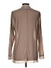 Logo Layers Tan Long Sleeve Blouse Size L - photo 2