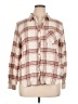 Maurices Plaid Ivory Long Sleeve Button-Down Shirt Size XL - photo 1