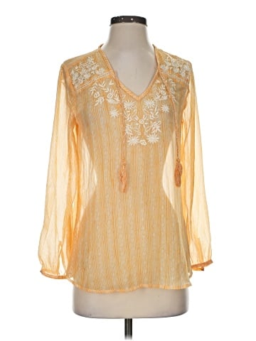 Vintage America Blues 3/4 Sleeve Blouse (view 1)