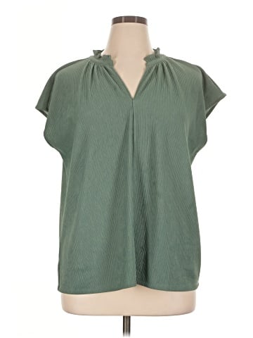 Ann Taylor Factory Short Sleeve Blouse (view 1)