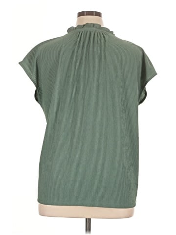 Ann Taylor Factory Short Sleeve Blouse (view 2)