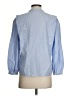 Gerard Darel 100% Tencel Stripes Blue 3/4 Sleeve Button-Down Shirt Size 4 (36) - photo 2