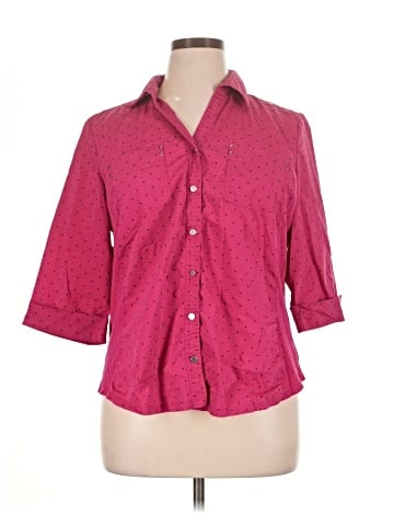 Croft & Barrow 3/4 Sleeve Button-Down Shirt (view 1)