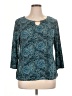 Croft & Barrow Teal 3/4 Sleeve Blouse Size XL (petite) - photo 1