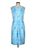 J. McLaughlin Paisley Blue Cocktail Dress Size M - photo 1