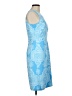 J. McLaughlin Paisley Blue Cocktail Dress Size M - photo 4