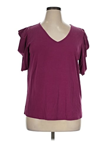 Green Envelope Short Sleeve Top (view 1)