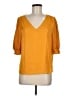 Ann Taylor Factory 100% Polyester Orange 3/4 Sleeve Blouse Size M - photo 1