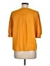 Ann Taylor Factory 100% Polyester Orange 3/4 Sleeve Blouse Size M - photo 2
