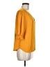 Ann Taylor Factory 100% Polyester Orange 3/4 Sleeve Blouse Size M - photo 4