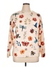 Unbranded 100% Polyester Floral Ivory Pullover Sweater Size XL - photo 1