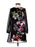 Lavender 100% Polyester Black 3/4 Sleeve Blouse Size 10 - photo 2