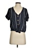 Universal Thread Blue Short Sleeve Blouse Size S - photo 1