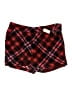 Maurices 100% Polyester Plaid Red Shorts Size 2X - photo 1