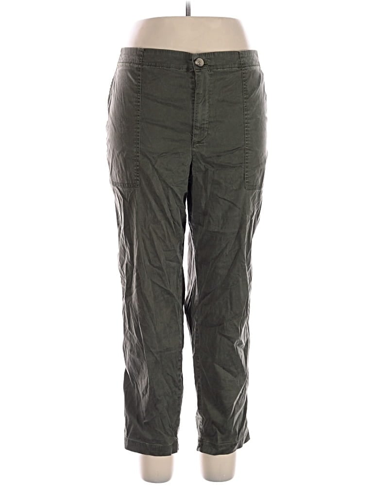 Pre-owned Lou & Grey Casual Pants In Green