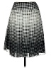 B. Moss 100% Polyester Polka Dots Black Casual Skirt Size M - photo 2