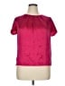 Talbots 100% Silk Pink Short Sleeve Silk Top Size 14 Petite - photo 1