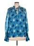 Ramy Brook 100% Polyester Blue Long Sleeve Blouse Size XL - photo 1