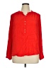 J.Crew 100% Viscose Red Long Sleeve Blouse Size XL - photo 1