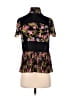 Saloni 100% Silk Black Short Sleeve Top Size 0 - photo 1