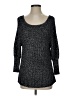 Alice + Olivia Metallic Black Pullover Sweater Size S - photo 1