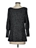 Alice + Olivia Metallic Black Pullover Sweater Size S - photo 2