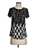 Alfani Black Short Sleeve Blouse Size S (petite) - photo 1