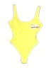 No Boundaries Graphic Yellow One Piece Swimsuit Size M - photo 1