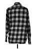 H&M 100% Cotton Plaid Black Long Sleeve Button-Down Shirt Size L - photo 2
