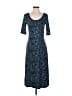 Peruvian Connection Paisley Blue Casual Dress Size S - photo 1