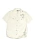 Helix Solid Ivory Short Sleeve Button-Down Shirt Size 8 - photo 1