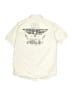 Helix Solid Ivory Short Sleeve Button-Down Shirt Size 8 - photo 2