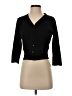 Grace Karin Black 3/4 Sleeve Button-Down Shirt Size S - photo 1