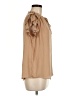 Rachel Zoe 100% Polyester Tan Short Sleeve Blouse Size M - photo 4