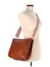 Assorted Brands 100% Leather Stripes Brown Leather Crossbody Bag One size - photo 2